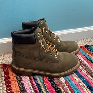 Green Timberland Boots